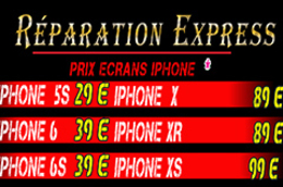 NS Mobile Nîmes | Tarifs Réparation express d'écrans de téléphone 