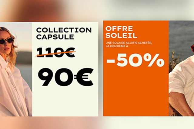 Maison Acuitis Nîmes opticien • promo sur les lunettes solaires