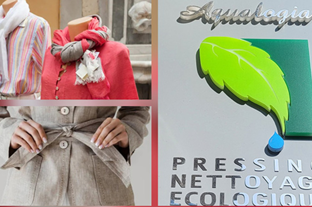 Aqualogia Nîmes, pressing écoresponsable, nettoie vos vêtements en lin en douceur.